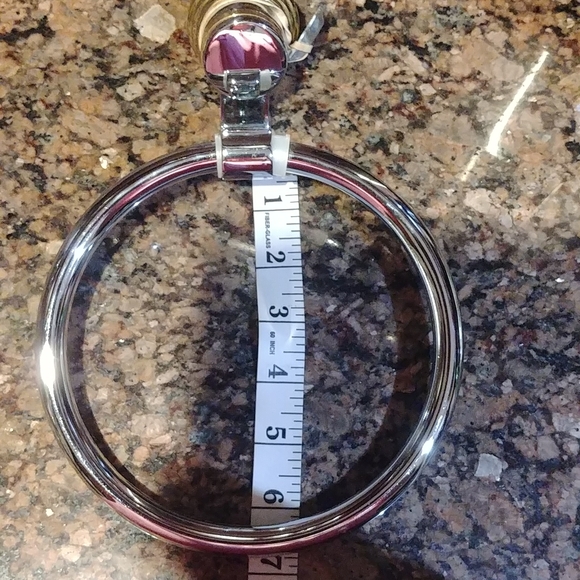 NWOT Gold and silver Hand towel  holder - Picture 6 of 6